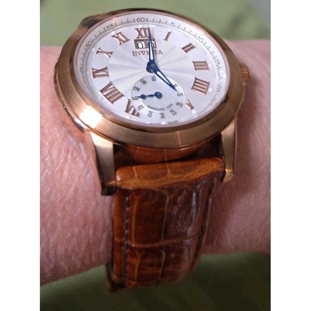 Mint Rare‎ INVICTA 9978 Men's Vintage Big Date French Ebauche Quartz Watch